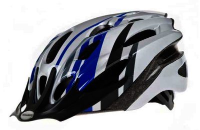 Raleigh Mission 54-58cm Bike Helmet - Blue and Silver
